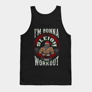 Santa Sleigh This Workout Christmas Tank Top